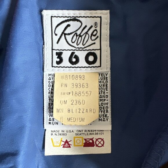VTG Roffe 360 One Piece Spring Snow Ski Powder Shell Suit Womens M Blue Snowsuit - Picture 5 of 15